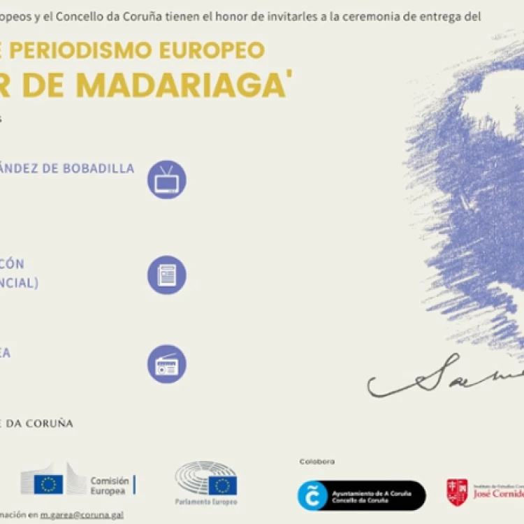 Imagen relacionada de entrega premio periodismo europeo salvador madariaga la coruna