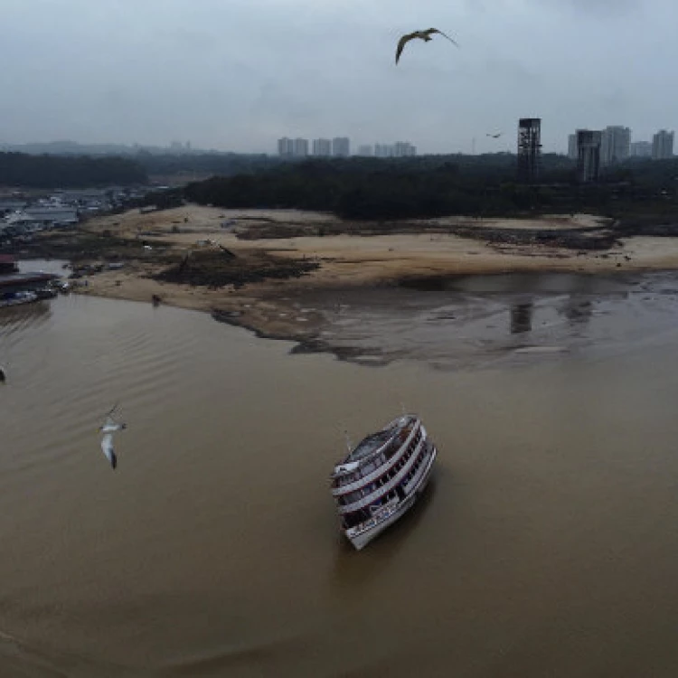 Imagen relacionada de sequia rio negro afecta comunidades turismo brasil