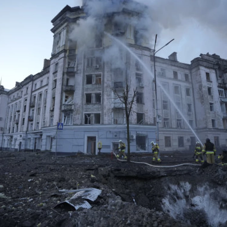 Imagen relacionada de ataques misiles rusos cortes luz ucrania