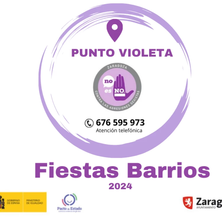 Imagen relacionada de puntos violeta en zaragoza para la prevencion de la violencia de genero